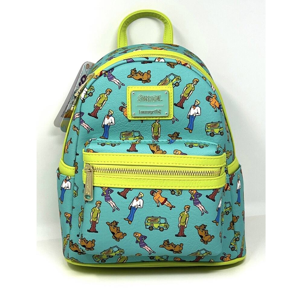 Loungefly Scooby Doo All Over Print Mini Backpack Shaggy Daphne Velma Fred NWT